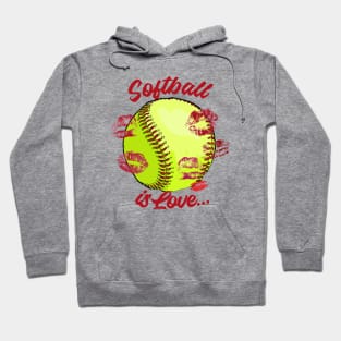 Softball is love Hoodie